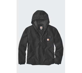 Kurtka Carhartt Washed Duck Sherpa Lined Black
