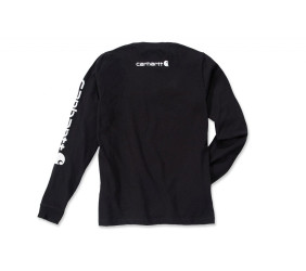 Koszulka Carhartt Logo Long Sleeve Black