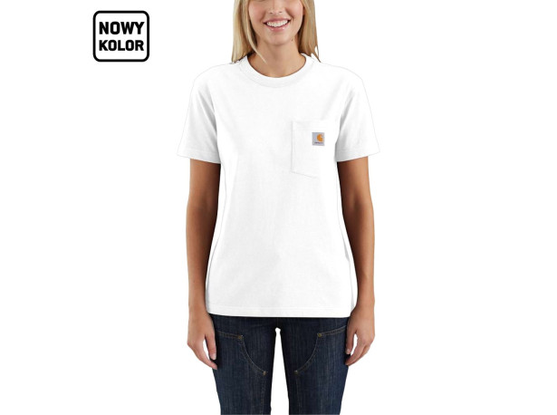 Koszulka Carhartt WK87 Workwear Pocket S/S White