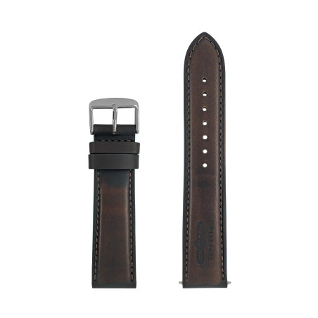 Pasek skórzany Zeppelin brązowy 22 mm