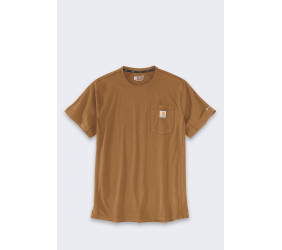 Koszulka Carhartt Force Mid Pocket Brown