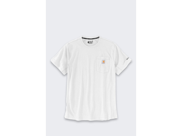 Koszulka Carhartt Force Mid Pocket White