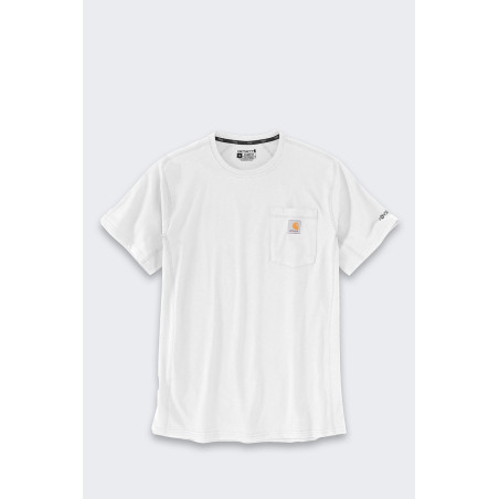 Koszulka Carhartt Force Mid Pocket White
