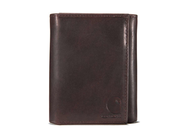 Portfel Carhartt Oil Tan Trifold Dark Brown
