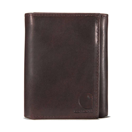 Portfel Carhartt Oil Tan Trifold Dark Brown