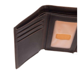 Portfel Carhartt Oil Tan Trifold Dark Brown