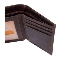Portfel Carhartt Oil Tan Trifold Dark Brown