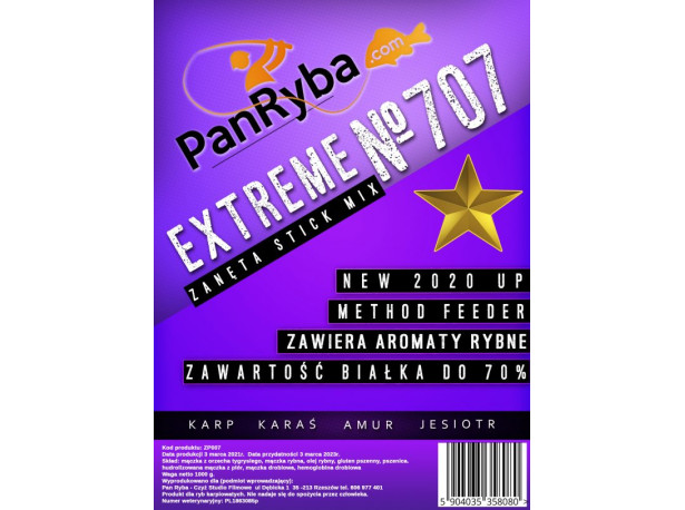 Zanęta method feeder 707 orzech tygrysi Pan Ryba