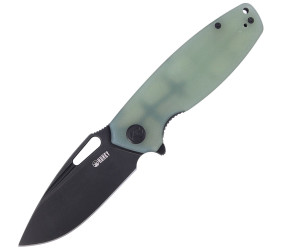 Nóż Kubey Knife Tityus, Jade G10, Dark Stonewashed
