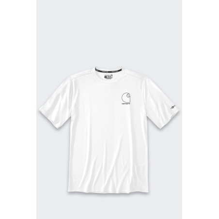 Koszulka Sun Defender Lightweight Logo SS White