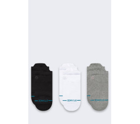 Skarpety Stance Icon Low Tab 3 pary Black