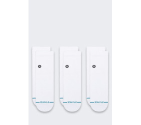 Skarpety Stance Icon Quarter 3 pary White