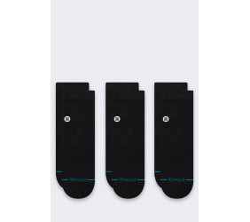 Skarpety Stance Icon Quarter 3 pary Black