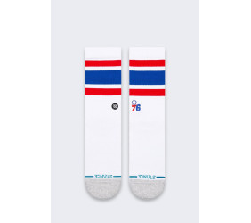 Skarpety Stance Tube Philadelphia 76ers White