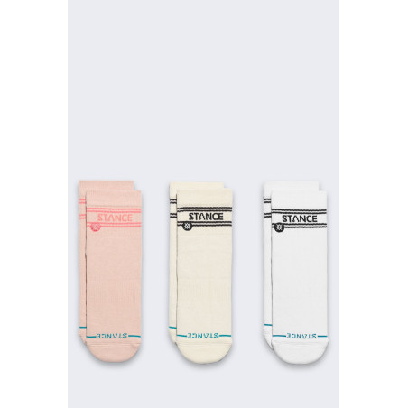 Skarpety Stance Basic Quarter 3 pary Pink
