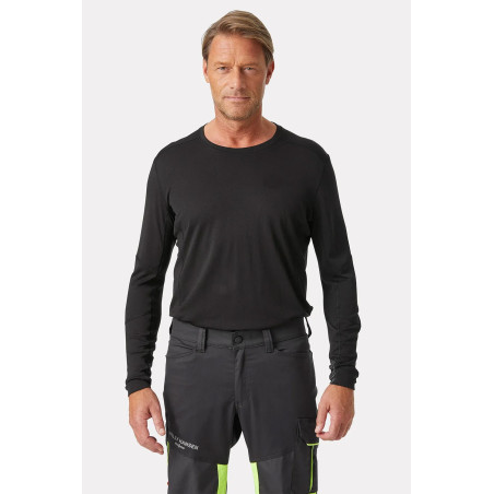 Koszulka Termoaktywna Helly Hansen Lifa Black