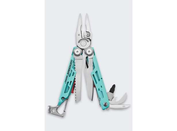 Multitool Leatherman Signal Etui Aqua Stainless