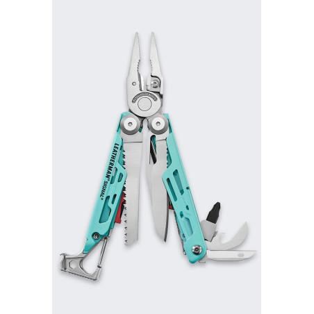 Multitool Leatherman Signal Etui Aqua Stainless