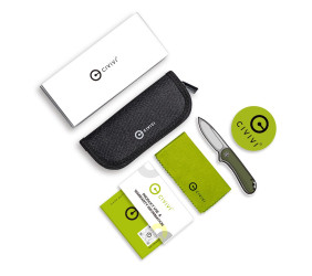 Nóż CIVIVI Button Lock Praxis Aluminum All Black