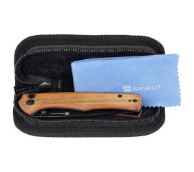 Nóż Sencut Crowley Guibourtia Wood, Black Stonewas