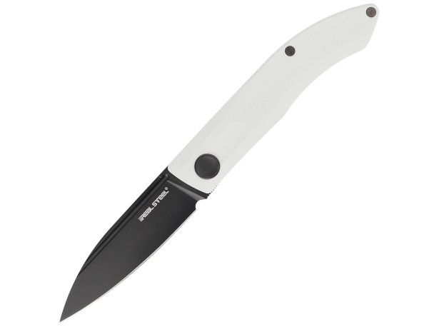 Nóż Real Steel Stella White G10, Blackwash VG-10 b
