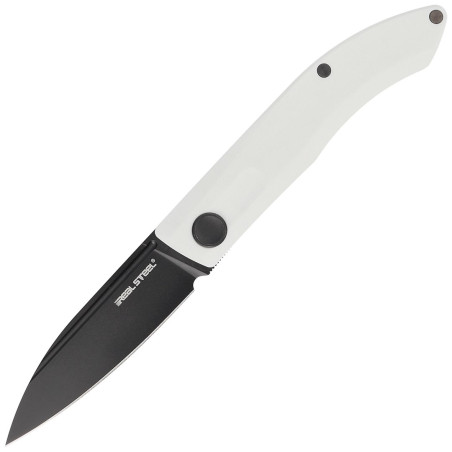 Nóż Real Steel Stella White G10, Blackwash VG-10 b