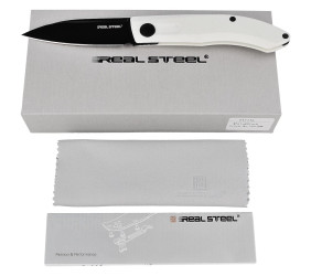 Nóż Real Steel Stella White G10, Blackwash VG-10 b