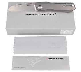 Nóż Real Steel Solis Gray Titanium, Satin N690 by