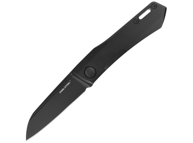Nóż Real Steel Solis Black Titanium, Blackwash N69