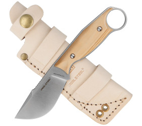 Nóż Real Steel Furrier Skinner Olive Wood, Satin N