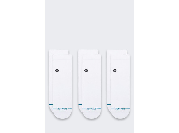 Skarpety Stance Icon Quarter 3 pary White