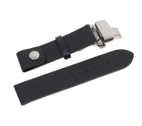 Pasek skórzany Zeppelin czarny 18 mm