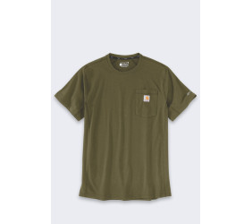 Koszulka Carhartt Force Mid SS Pocket Dark Bronzed