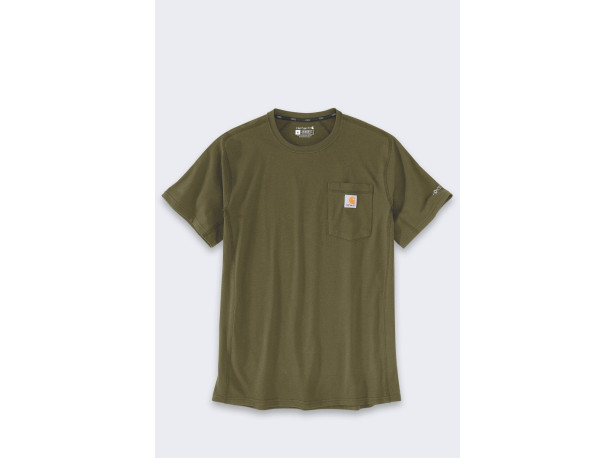 Koszulka Carhartt Force Mid SS Pocket Dark Bronzed