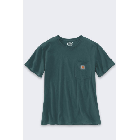 Koszulka Carhartt Iconic WK87 Pocket Greenstone