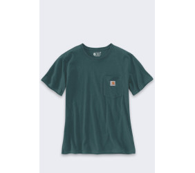 Koszulka Carhartt Iconic WK87 Pocket Greenstone
