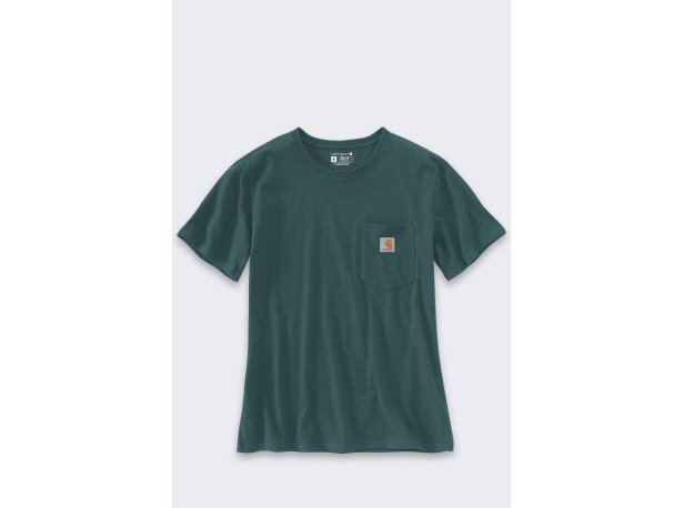 Koszulka Carhartt Iconic WK87 Pocket Greenstone