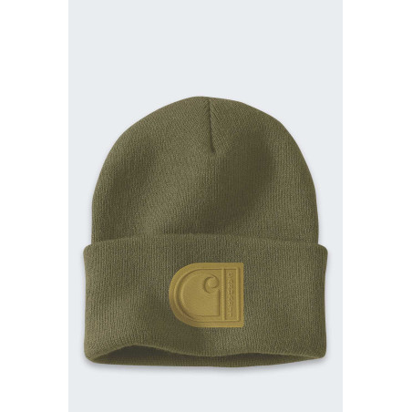 Czapka Carhartt C Patch Beanie DARK BRONZED GREEN