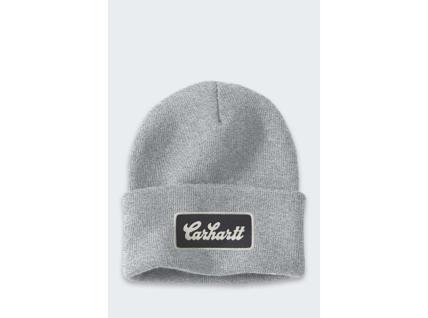 Czapka Carhartt Script Patch Beanie HEATHER GREY