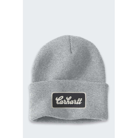 Czapka Carhartt Script Patch Beanie HEATHER GREY