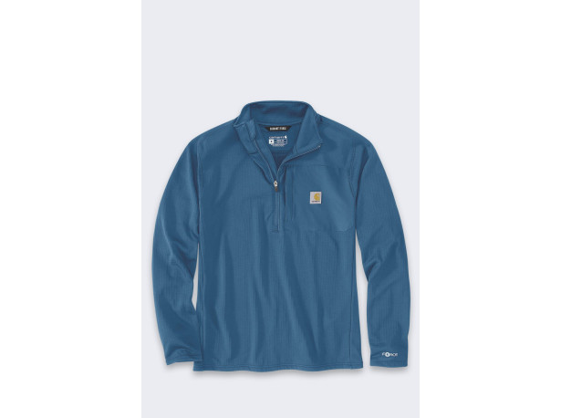 Koszulka Techniczna Carhartt Force Mock Neck Blue