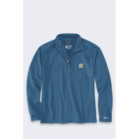 Koszulka Techniczna Carhartt Force Mock Neck Blue