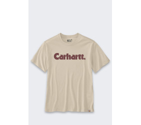 Koszulka Carhartt Logo Graphic Oat Milk