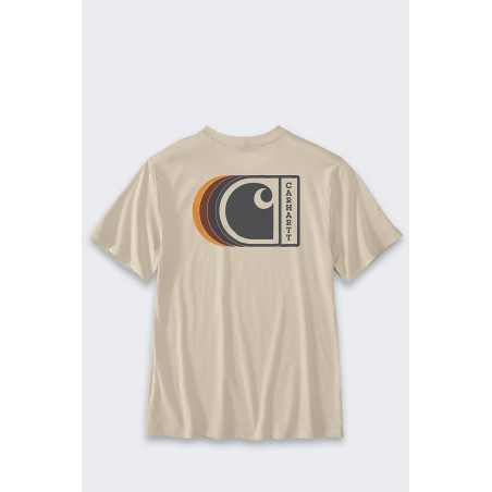 Koszulka Carhartt C Graphic Oat Milk