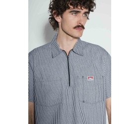 Koszula Ben Davis Stripe 12 ZIP Black Stripe