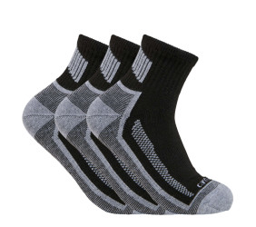 Skarpety Carhartt Force Midweight Quarter 3 Black