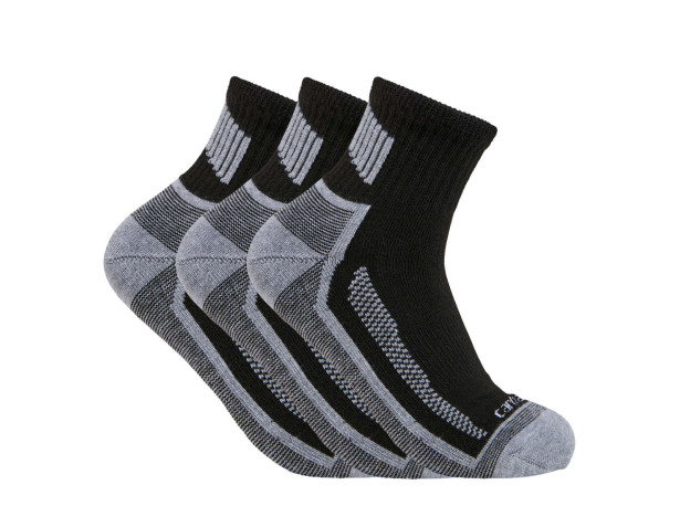 Skarpety Carhartt Force Midweight Quarter 3 Black