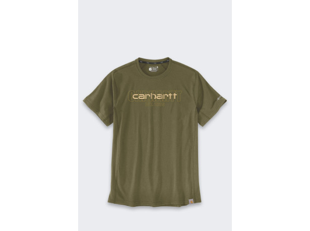 Koszulka Carhartt Force Mid Logo Graphic Bronzed