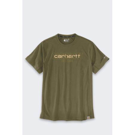 Koszulka Carhartt Force Mid Logo Graphic Bronzed