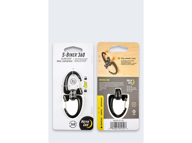 Nite Ize SBiner 360 SlideLock 3 BLACK